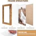 TWING 5x7 Picture Frames Set of 6, Rustic Photo Frames Collage for Wall Decor Mounting or Table Display, Home Decorative Wall Gallery Picture Photo Frame Wood Brown, Walnut