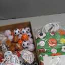 Aoriher 200 Pcs Sport Party Favors Set, Sport Party Gift Bag Fillers Foam Sports Balls Keychains Sticker Eraser Pull Back Cars for Baseball Basketball Football Soccer Birthday Gift(Sports Balls)