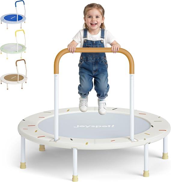 36-Inch Toddler Trampoline with Foam Handle, 3FT Foldable Mini Rebounder