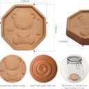 2 PCS Brown Sugar Keeper Saver Terracotta Brown Sugar Bear Softener Terra Cotta Brown Sugar Saver Disc Stone for Food to Keep Soft or Dry