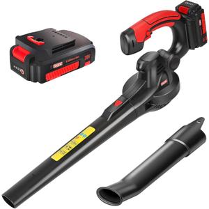 MZK Cordless Leaf Blower,20V Battery Powered Leaf Blower for Lawn Care, Electric Lightweight Mini Hand Blower(Battery & Charger Included)