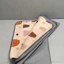 Blissful Diary Baby Splat Mat for Under High Chair, 50.4 x 50.4 Inch Wipeable Splash Mat, Waterproof and Washable, Anti-Slip Floor Protector, Boho Rainbow