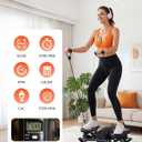 Rock Fitness Stepper for Exercise at Home, Motion Stair Stepper with Resistance Bands for Full Body Workout, Aerobic Workout Machine Fitness Equipment