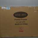 DOAI ART 24x36 Poster Frame Black 2 Pack, Poster Frames 24 x 36 inches or 24x36 Picture Frames with HD Plexiglass for Horizontal or Vertical Wall Mounting, Durable Scratch-proof Safe and Artistic