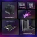 Cooler Master NR200P V3 Mini-ITX PC Case Top-Mount 280mm Radiator Support, Vertical GPU Mount with Mesh Side Panel & Removable Backplate, PCIe 5.0 Riser Cable Included, Fits 130mm SFX PSUs