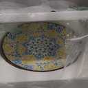 Salad Plates,Ceramic Dinner Plates,8.3 Inch Round Dessert Plates,Porcelain Decorative Dining Plates,Dinner Plates for Salad,Pasta,Dessert,Steak,Appetizers,Microwave,Oven,Dishwasher Safe (B-2pcs)