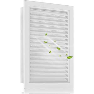 16"x22" Gable Vent Aluminum Alloy – Durable Attic, Garage & Shed Ventilation, Integrated Metal Screen to Stop Critters, Anti-Condensation Design, Opening 14"x20" White