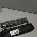 Tent Poles,Adjustable Portable Tent Poles-74.8" Sturdy and Durable Rustproof Thickened Iron Tent Stakes for Camping,Hiking,Van Awnings,Beach Awning Tent Accessory with Storage Bag-2 Pack (Black)