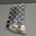 100PCS Checkered Flag, Black and White Premium Polyester Flags with Plastic Sticks, Hand Held Stick Flags for Raceing, Race Car Party, Sport Events