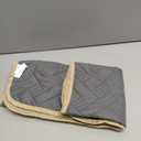 BOCTOPUG Dog Bed Cover for Pets - Blankets Rug Pads for Couch Protection Waterproof Bed Covers Dog Blanket Furniture Protector Reusable Changing Pad (Dark Grey+Beige, 20"x30")