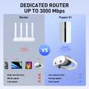 PRISMXR PC-VR Streaming Air Link Compatible with Meta Quest 3S/3/2 AX3000 WiFi6 VR Router, Replace Link Cable, Wireless Stable and Fast (AX3000)