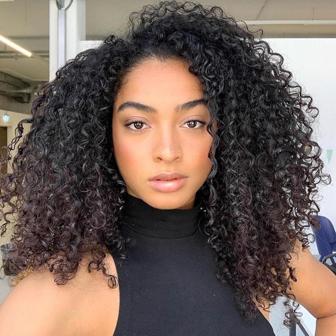 Xtrend Pre Looped Brazilian Afro Kinky Crochet Hair Black Braiding Hair 10Inch 8 Packs Micro Curly Braiding Hair Extensions Deep Wave Synthetic Mini Passion Twist Hair For Boho (30Strands/Pack1B#)