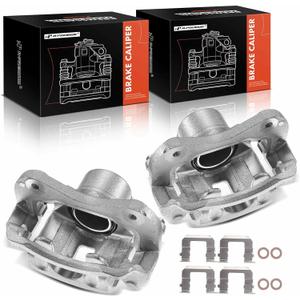 A-Premium Disc Brake Caliper Assembly with Bracket Compatible with Select Hyundai and Kia Models - Tiburon 2003-2005, Sonata 2004-2005, Optima, Magentis 2003-2006 - Front Driver and Passenger Side