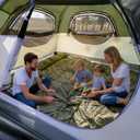 Night Cat Pop Up Tent 2-3 Persons Instant Set Up Tent with Footprint Tarp & Porch, Automatic Double Layer Waterproof Camping Tent with Rainfly