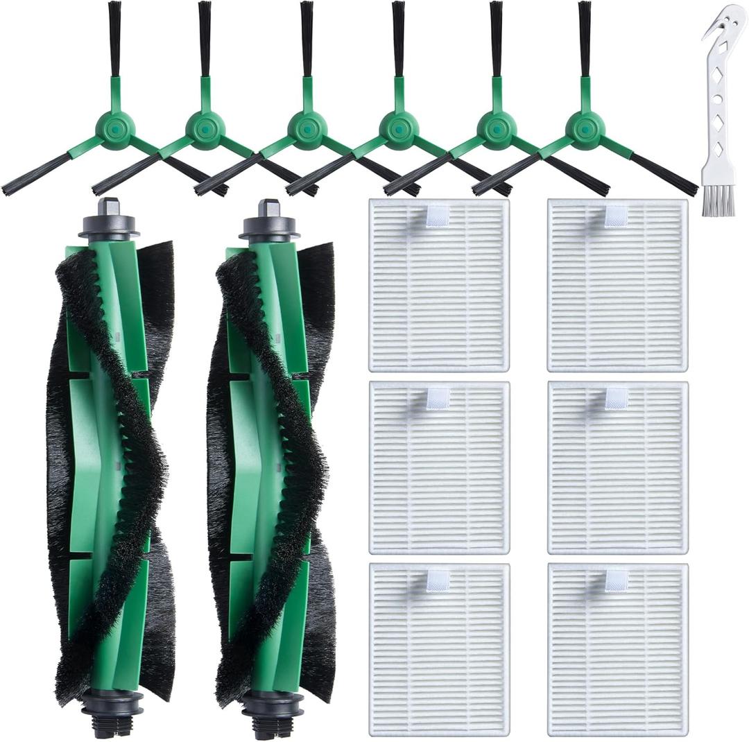 Replacement Parts for iRobot Roomba 104/105 Vac/Combo Q0120 Q0110 Combo Essential Y0140 Y0112 Y0110, 15 Pack Quality Accessories for Better Cleaning Performance