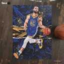 NBA Court Legends 300pc Stephen Curry Jigsaw Puzzle for Kids & Adults, Premium Basketball Puzzle Game, Family Activity, Collector Gift for NBA Fans, Game Room or Home Display