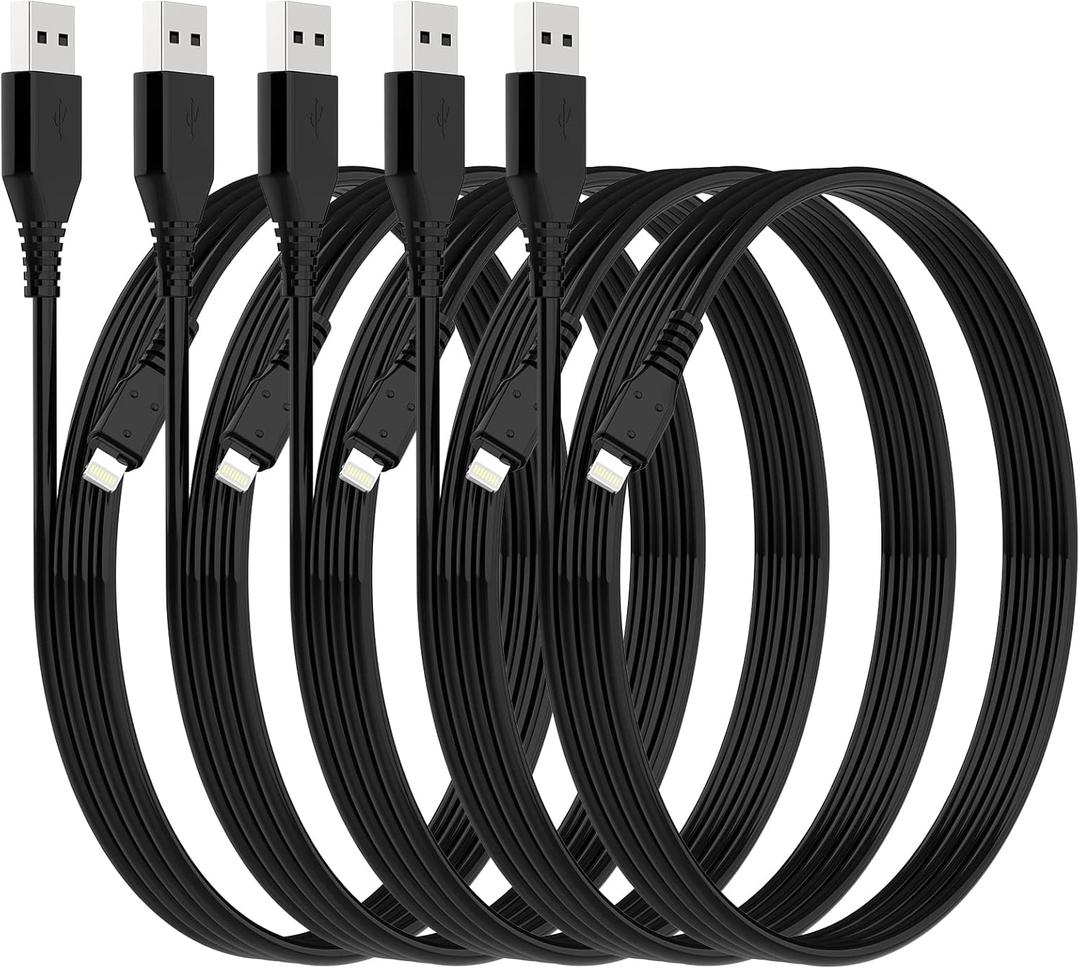 6ft iPhone Charger 5Pack,Lightning Cable 6 Foot, Long Charging Cord 6 feet Compatible with Apple iPhone 11/Pro/Max/SE/X/XS Max/XR/8/8 Plus/iPad/iPod (Black) 6ft iPhone Charger 5Pack,Lightning Cable 6 Foot, Long Charging Cord 6 feet Compatible with Apple iPhone 11/Pro/Max/SE/X/XS Max/XR/8/8 Plus/iPad/iPod (Black)