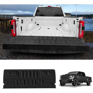 LASFIT Truck Tailgate Mat for Ford Super Duty F250 F350 F450 2026 2025 2024 2023 Truck Bed (Not Fit Optional with Tailgate Step) All Weather Protector TPE Tailgate Liner,1pc Black