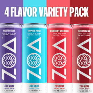 ZOA Energy Drink Variety Pack 12oz, 09/7/26