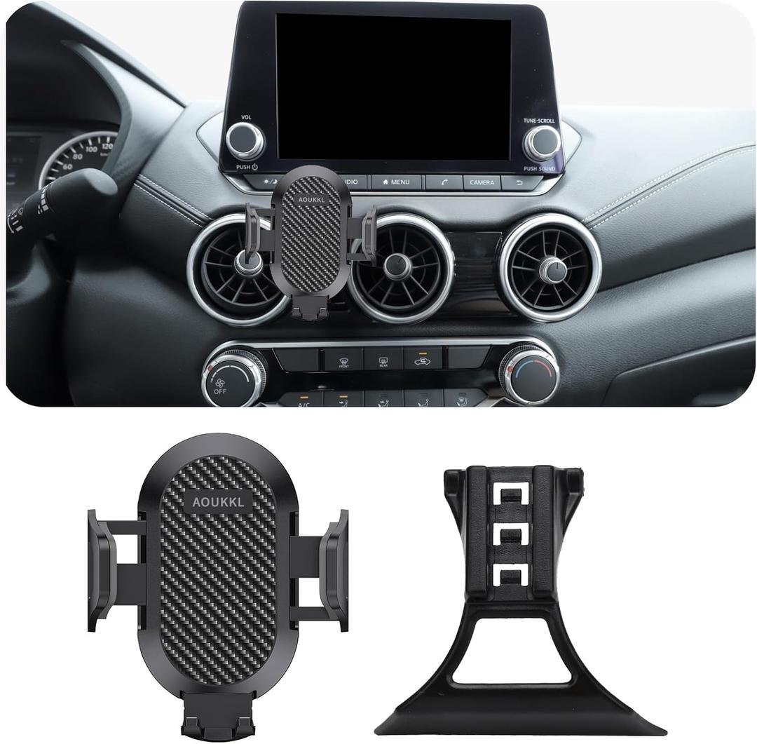 Car Phone Holder Fits for Nissan Sentra 2020 2021 2022 2023 2024 2025 S SV SR Accessories,Thick Cases Friendly,Cell Phone Mount for 4-7 in Phones,360 Degree Rotation,Easy to Install