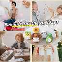 JoyChoi Positive Crochet Animals - Emotional Support Potato, Sloth, Avocado, Sunflower, Pineapple - Cute Handmade Gifts for Birthday, Christmas, Graduation & Mental Health Desk Decor for Women