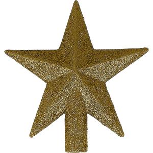 4" Petite Treasures Gold Glittered Mini Star Christmas Tree Topper - Unlit