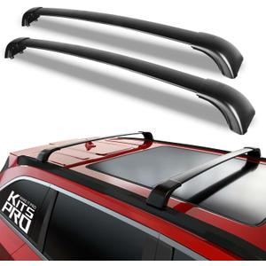 KitsPro 260lb Roof Rack Cross Bars for 2014-2019 Toyota Highlander SE XLE LE Plus Limited, Matte Black Heavy Duty Aluminum Cargo Crossbar