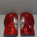 Tail Light Assembly Compatible With 2020-2022 Ford F250/F350/F450 Super Duty Driver and Passenger Side Rear Taillight Tail Lamp Halogen Brake Lamp(w/o Blind Spot) (non- LED) (Red)