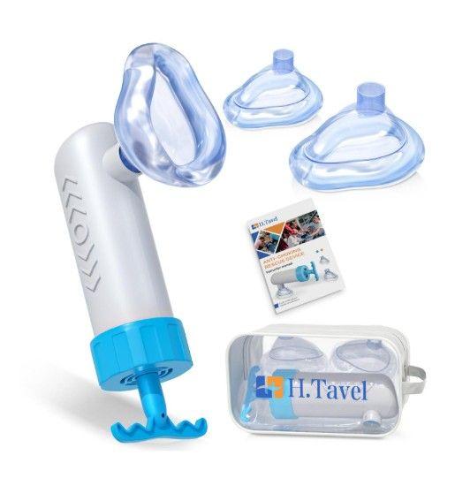 Choking Rescue Device Portable Airway Suction Rescue Device Anti Choking Device Choking First Aid Device for Kids and Adults Blue