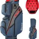 15 Way Golf Cart Bag with Rubber Grip Organize Top and 12 Pckets
