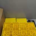 RVMATE RV Leveling Blocks 12 Pack, Heavy Duty Camper Leveling Blocks, Leveling Blocks for RVs, Reduce Trailer Movement, Trailer Leveling Blocks Great for Single and Dual Wheels, Yellow