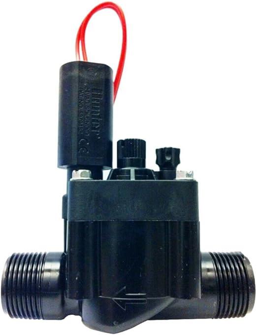 Hunter Industries PGV-101 Solenoid Valve Ball Valve with Male Thread (1 Inch Male Thread x External Thread) with Flow Regulation