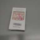 4 x Fall Maple Leaf Press On Almond Glossy Gradient White Acrylic Artificial Full Cover Autumn Thanksgiving Stick On Nails for Women Girls Manicure