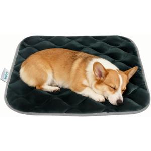 Furrybaby Dog Crate Pad for Dog Cages Flat Crate Mat Kennel Pad with Anti-Slip Bottom Machine Washable for Pet Bed Sleeping (S 24x18'', Grey Mat)
