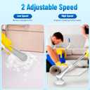 Electric Spin Scrubber Cordless, Power Electric Scrubber with Long Handle, Adjustable Extension Handle, Adjustable Cleaning Brush with 6 Brush Heads for Bathroom, Kitchen Cleaning