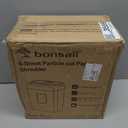 Bonsaii Paper Shredder for Home Use, 3.4 Gal Wastebasket, 6 Sheet Crosscut Paper Credit Cards, Staples, and Clips Shredder for Home Office Use, Portable Handle Design (C237-B New Version)
