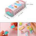 Dinosaur Pencil Erasers - 8 Pcs Cute Funny Rubber Erasers for Kid, Scented Erasers for Desk Pets Cool School Supplies Homework Rewards Prizes