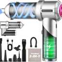 PeroBuno Car Vacuum Portable Cordless, 18000PA Suction, 3-in-1 Foldable Handheld Vacuum & Air Duster with Brushless Motor, 40mins Runtime, One-Click Dust Removal for Car Home Cleaning