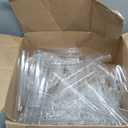 FoldTier 8 Sets 5 Arm Acrylic Candelabra Holder for Wedding Table Centerpiece 27inch Tall Floor Clear Candle Centerpieces with LED Candles and Shade for Proposal Ceremony Birthday Party Home Decor
