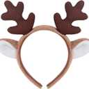 Christmas Reindeer Antlers Headband Deer Antlers Headband Deer Ears Headwear for Women Christmas