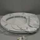 Brondell L60-EW LumaWarm Heated Nightlight Elongated Toilet Seat, White