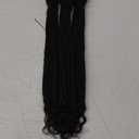 0.4cm Width Dreadlock Extensions 12 Inch 30 Strands 100% Permanent Loc Extensions Human Hair with Curly Ends Natural Black Curly Locs Human Hair Can Be Dyed Bleached Curled And Twisted