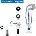 Kitchen Sink Side Sprayer Head Replacement Universal Fit Sink Spray Attachment, Household Kitchen Sink Sprayer Replacement Parts, Chrome Finish