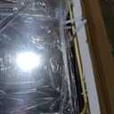 BEAUTYPEAK 14" x 48" Adjustable Height Over The Door Mirror, Rectangular Full Length Hanging Door Mirror with Shatterproof Tempered Glass Aluminum Alloy Frame for Dormitory, Gold