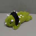 SQEQE Weighted Triceratops Dinosaur Plush, Weighted Stuffed Animal Dinosaur for Comforting Hugs, Soft Plushie Toy Pillow Gift for Kids, Christmas Birthday Decoration 9.8 Inch, 0.8 Lb