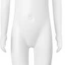 Child Mannequin Full Body Kids Dress Form Adjustable Detachable Manikin Body Display with Metal Base White