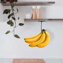 3 x Banana Hook Under Cabinet 2 Pack, Hanger to Keep Bananas Fresh, Holder 2 Pcs