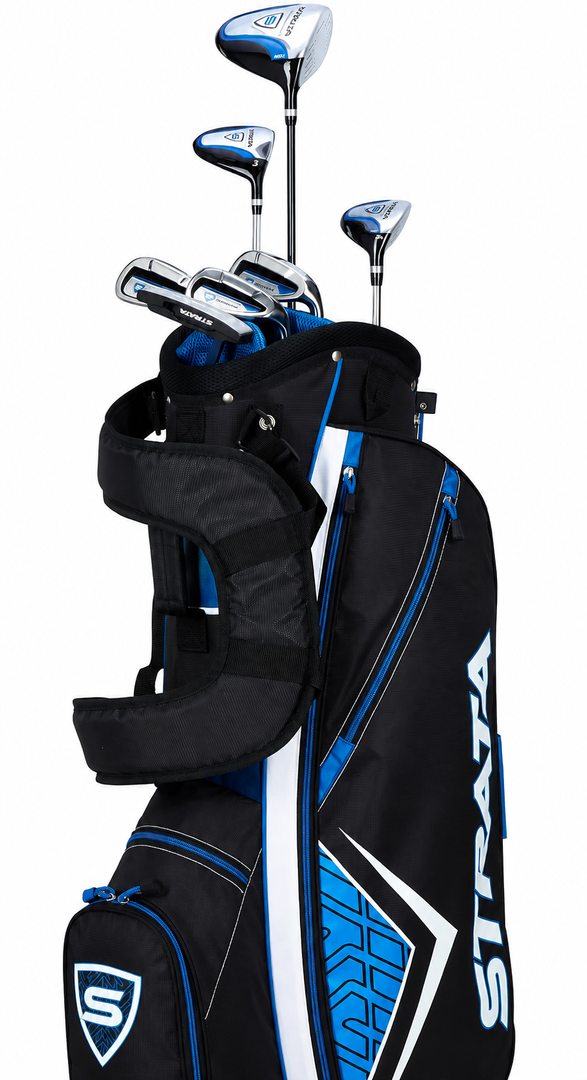 Callaway Golf Men's Strata Complete 9 Piece Package Set (Blue, 9 Piece (Strata), Men;s, Right Hand)