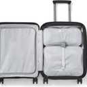 Samsonite Paralux Carry-On Luggage - Innovative Design - Quick Access Front Pocket - Dual Suspension Wheel Technology - TSA Lock - Expandable - Includes Removable Packing Cubes - Black, Carry-On Spinner