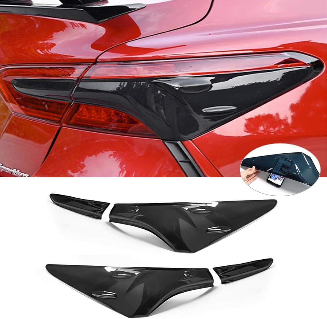 Tail Light Lamp Cover Guard Trim 4Pcs for Camry 2024 2023 2022 2021 2020 2019 2018 Tail Light Frame Bezels Decoration Protector Accessories
